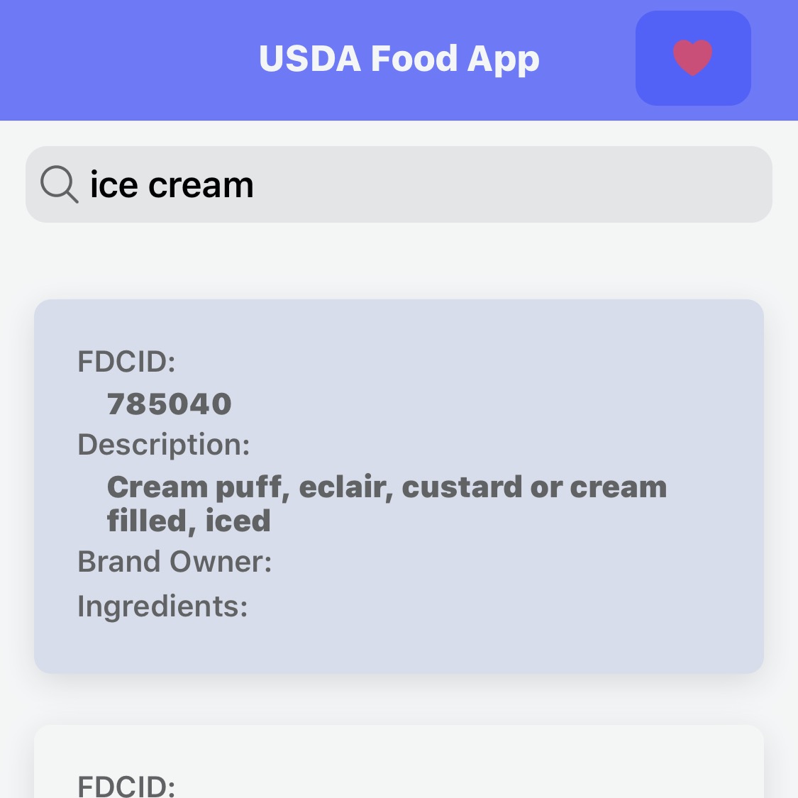 USDA Food App